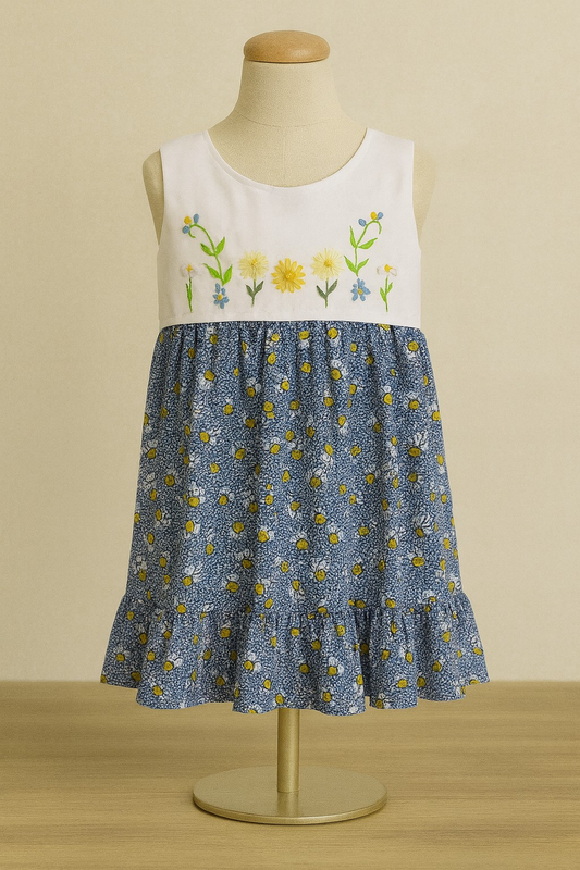 FLORES AZUL MORA Size 2 years